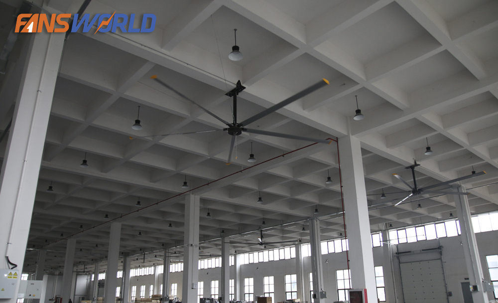 Quạt trần công nghiệp 750W HVLS-D3AAA55 Kale