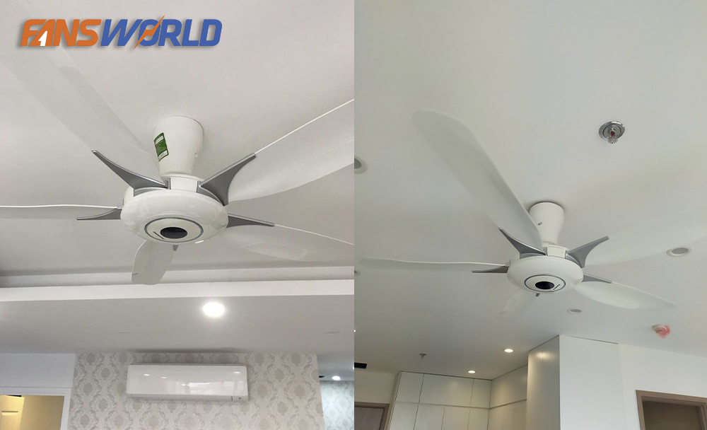 Ứng dụng thực tế quạt trần Panasonic 5 cánh F 60WWK