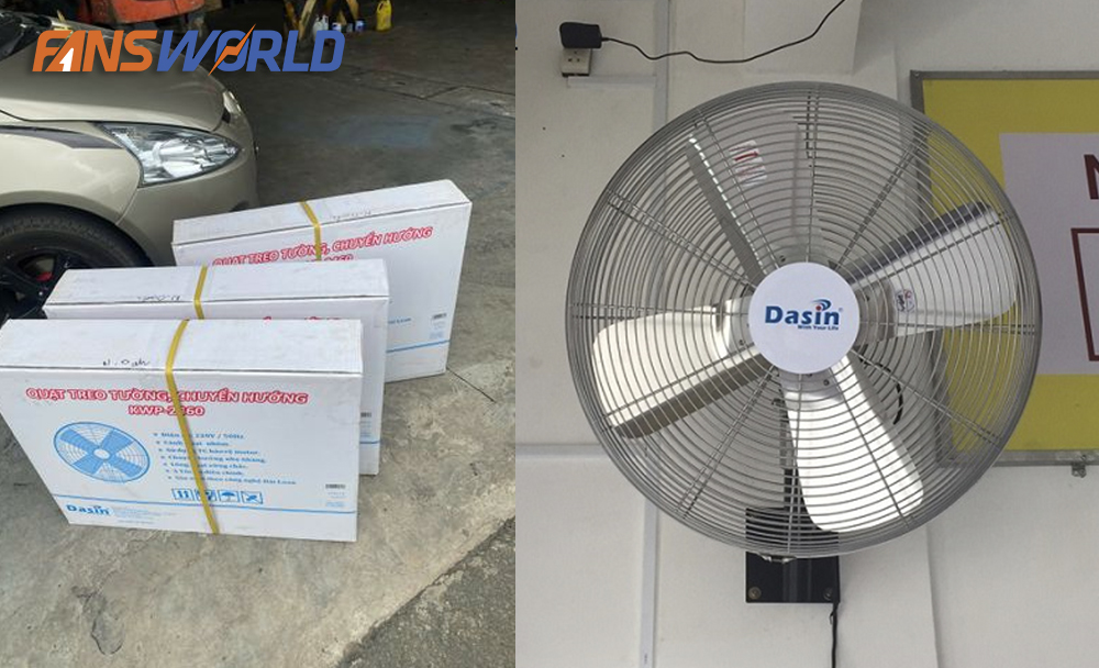 Thông số kỹ thuật quạt treo tường công nghiệp KWP-2460