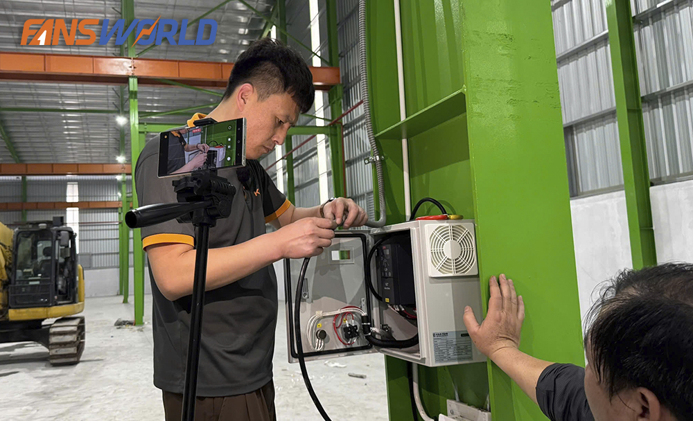Lắp đặt quạt trần công nghiệp