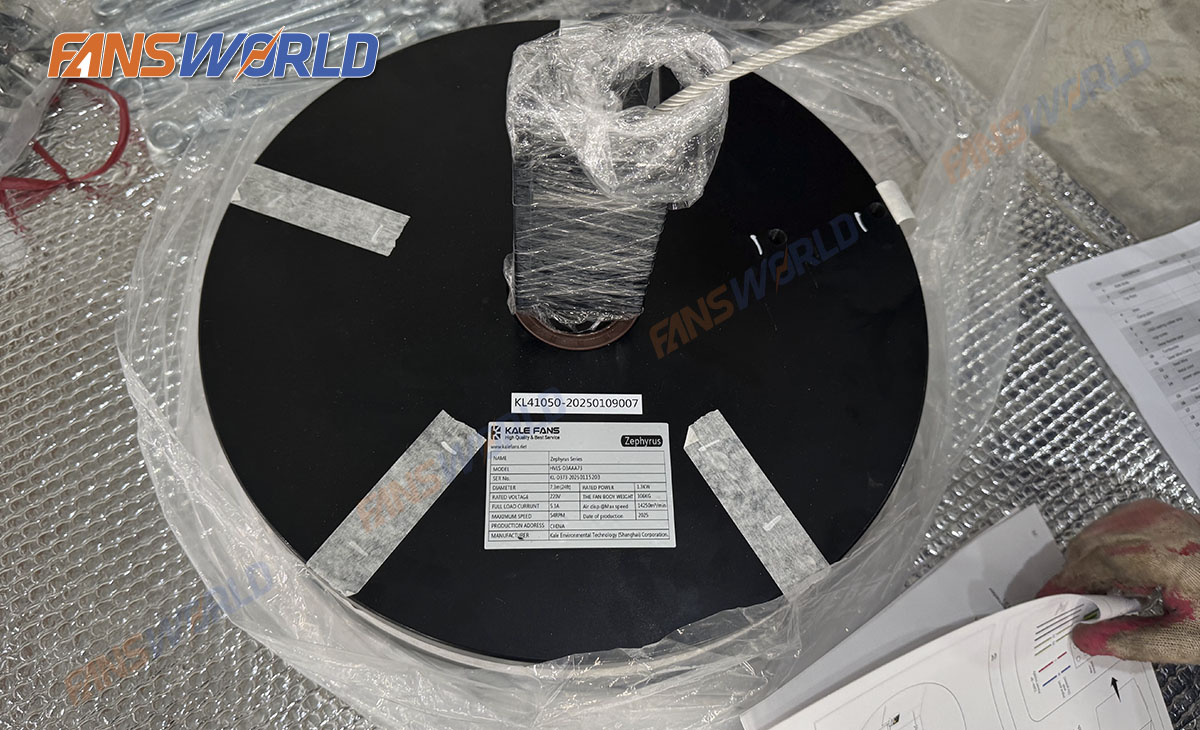 Cận cảnh motor Quạt trần HVLS Zephyrus 5.5m