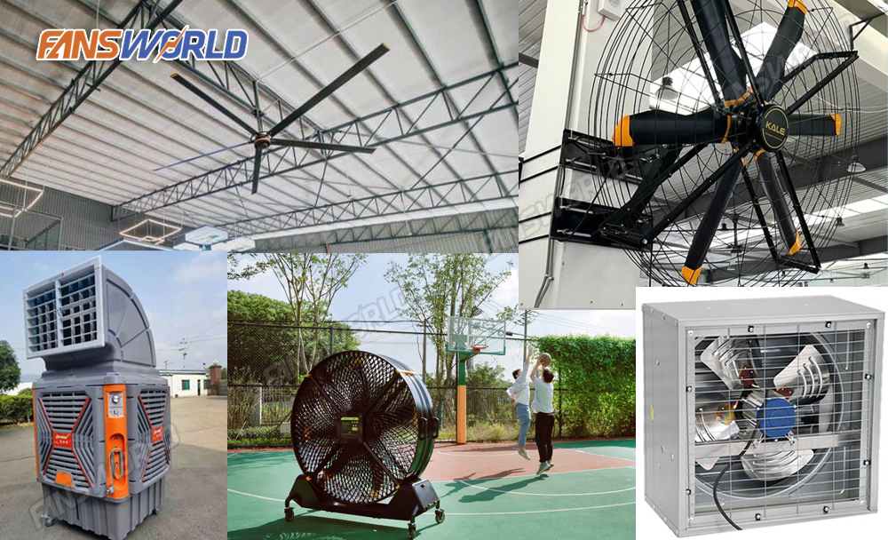 Các loại quạt công nghiệp FansWorld đang phân phối