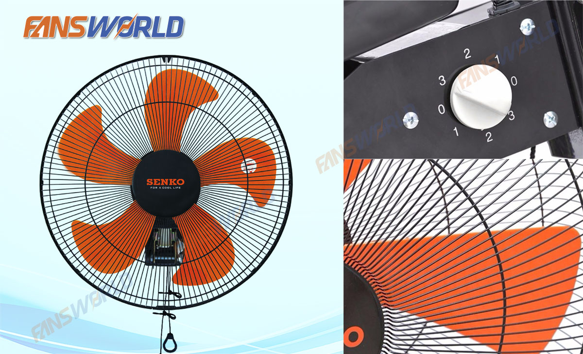 Cấu tạo quạt công nghiệp treo tường Senko 450