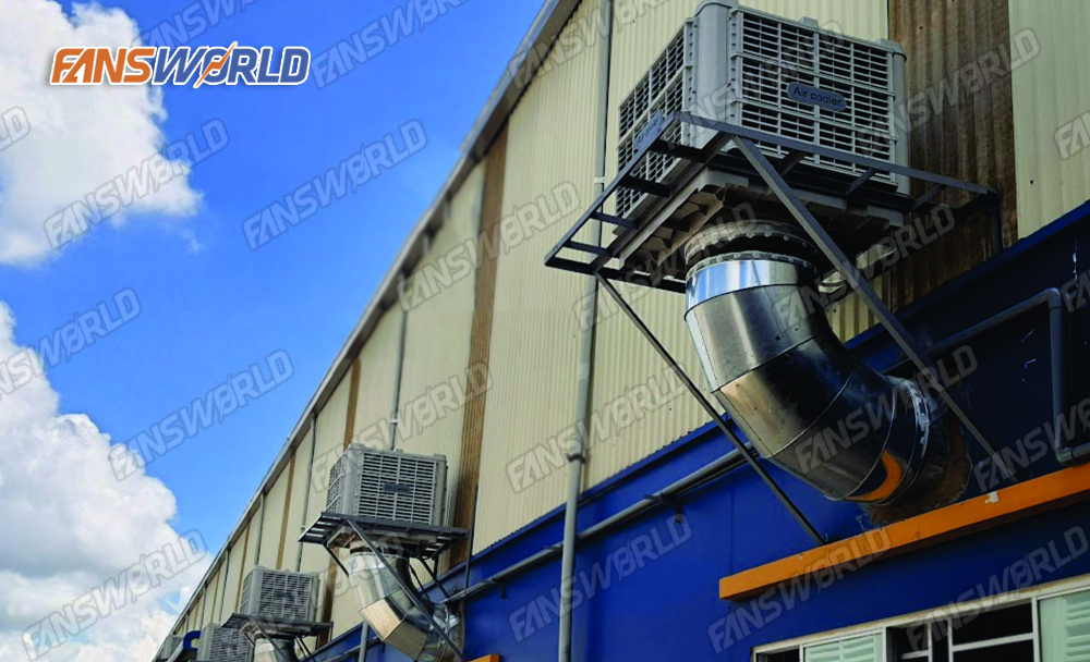 Máy làm mát công nghiệp Air Cooler 18000 Nako thổi xuống