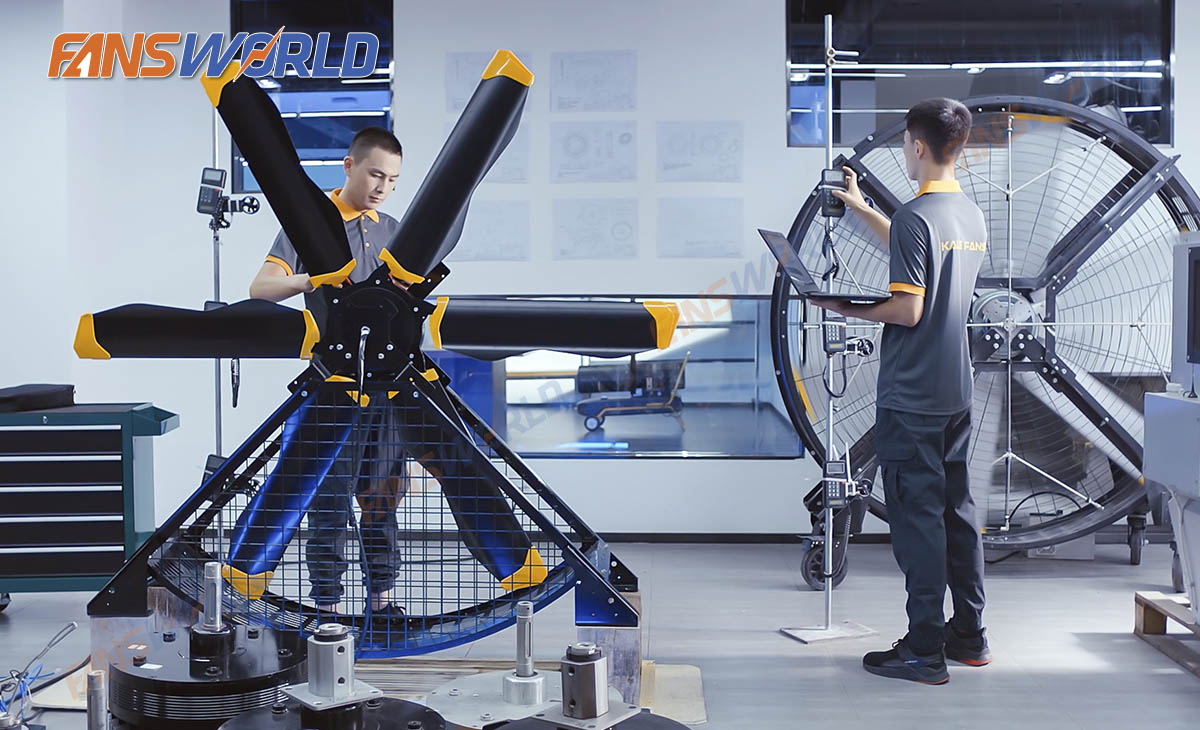 Phòng R&D nghiên cứu giải pháp quạt công nghiệp di động