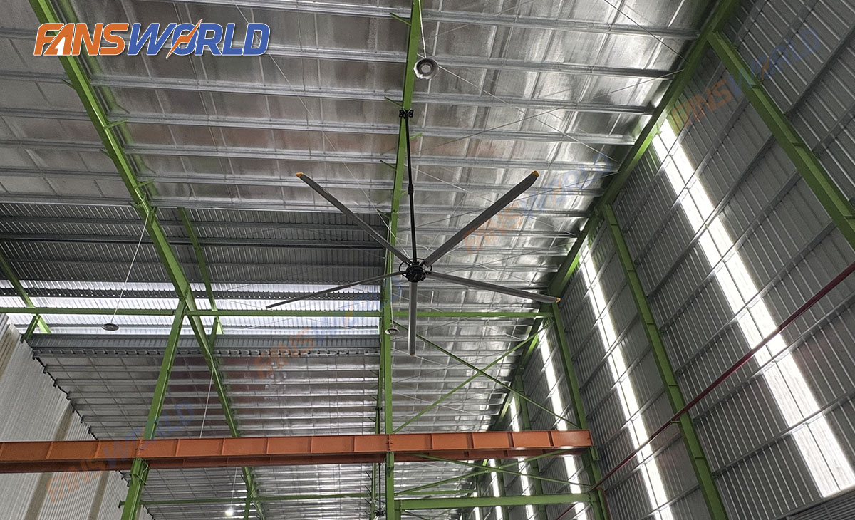 Ưu Việt của quạt trần HVLS trong kho xe nâng