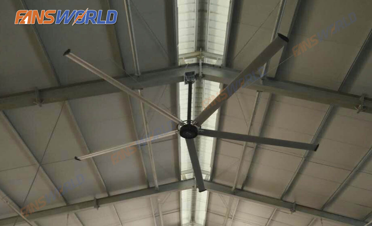Quạt trần công nghiệp EURUS III - 7.3m trong xưởng sản xuất