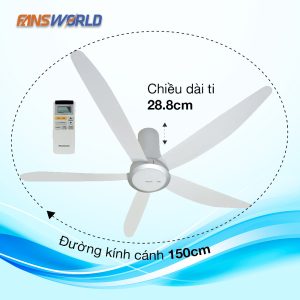 Quạt trần Panasonic 5 cánh F 60TDN