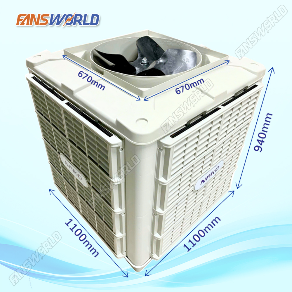 Kích thước máy làm mát công nghiệp Air Cooler 18000 Kích thước máy làm mát công nghiệp Air Cooler 18000